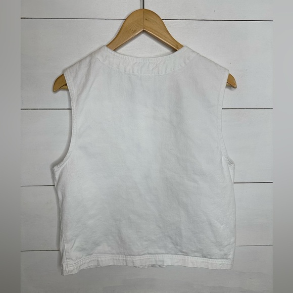 Vintage 80s 90s Cherokee Floral Flower Pattern Cotton Vest Vtg Multicolor USA - Picture 4 of 4